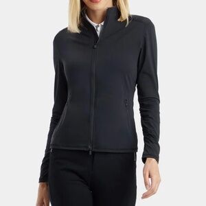 G/Fore Silky Tech Nylon Ruched Full-Zip Layer Jacket